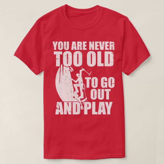 Funny Quote Rock Ice, klimmer van de Bouldering T-shirt (Design voorkant)