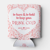 Funny Quote Rood Roze Kleurrijke Bruiloft Favor Dr Blikjeskoeler (Achterkant)