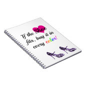 Funny Quote Shoe Lover Notitieboek (Rechterzijde)