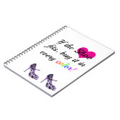 Funny Quote Shoe Lover Notitieboek (Linkerzijde)