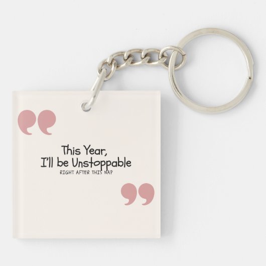 Funny Quote Sleutelhanger (Achterkant)