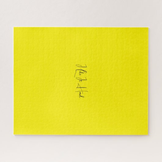 Funny Quote Solid Background Puzzle Legpuzzel (Horizontaal)