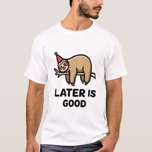Funny Quote T-Shirt with Minimal Icon (Voorkant)