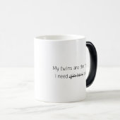 Funny Quote Trendy Gift Coffee Mok Twins Gin Tonic (Voorkant rechts)