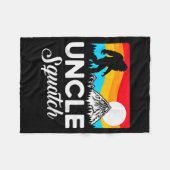 Funny Quote Uncle Bigfoot Squatch  Fleece Deken (Voorkant (Horizontaal))