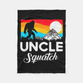 Funny Quote Uncle Bigfoot Squatch  Fleece Deken (Voorkant)