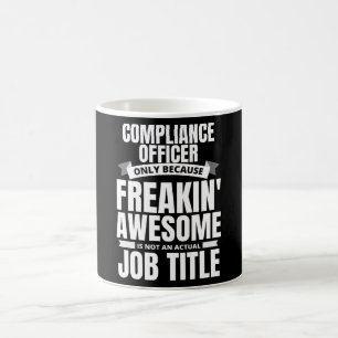 Funny Quote van Freakin' Geweldige compliance offi Koffiemok