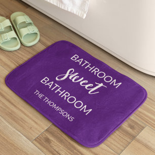 Funny Quote Violet Bath Mat