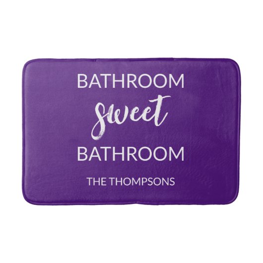 Funny Quote Violet Bath Mat (Voorkant)