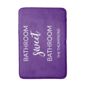 Funny Quote Violet Bath Mat (Voorkant Verticaal)