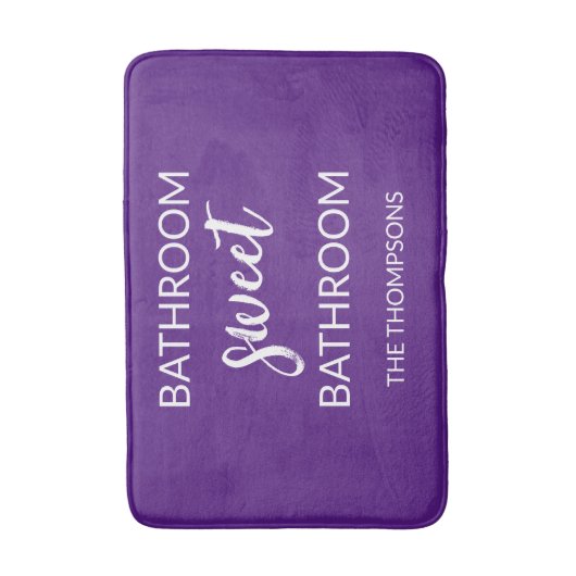 Funny Quote Violet Bath Mat (Voorkant Verticaal)