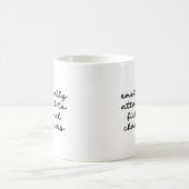 Funny Quote voor Book Lovers Modern Script Koffiemok (Center)