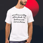 Funny Quote voor Book Lovers Modern Script T-shirt