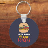 Funny Quote voor Burger en Fast Food Lover Sleutelhanger (Voorkant)