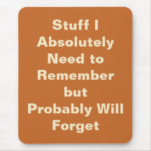Funny Quote voor Forgetful People