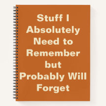 Funny Quote voor Forgetful People