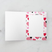 Funny Quote voor Husband Cute Hearts Valentijns Feestdagen Kaart (Binnen)