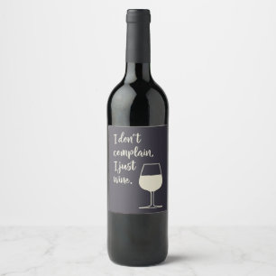 Funny Quote voor Wine Lover Moms Wijn Etiket