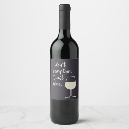 Funny Quote voor Wine Lover Moms Wijn Etiket (Voorkant)