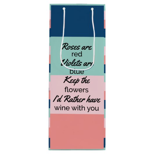 Funny Quote Wijn Cadeautas (Voorkant)