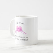 Funny Quote with Heart & knitting needles Mug   Koffiemok (Voorkant links)