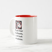 Funny Quote Zebra Mok (Voorkant links)