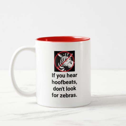 Funny Quote Zebra Mok (Links)