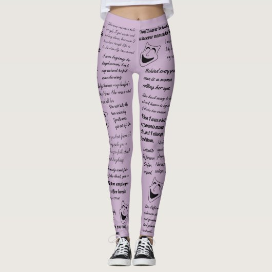 Funny Quotes - Aanpassen - Yoga Leggings (Voorkant)