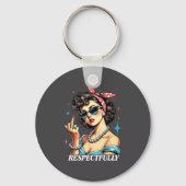 Funny Quotes About Humor Respectfully Humorous Uni Sleutelhanger (Voorkant)