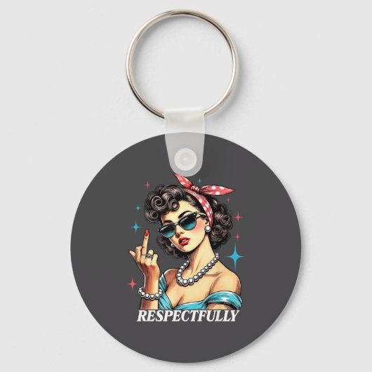 Funny Quotes About Humor Respectfully Humorous Uni Sleutelhanger (Voorkant)