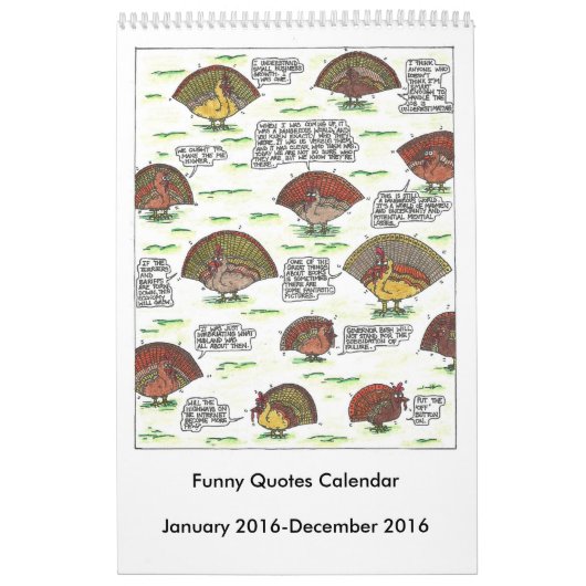Funny Quotes Calendar 2016 Kalender (Hoes)