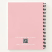Funny quotes Classy & Sassy To The End Pink Custom Notitieboek (Achterkant)