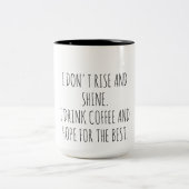 Funny quotes Coffee Cup  Tweekleurige Koffiemok (Center)