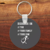 Funny Quotes Dishonor On Your Cow S Sleutelhanger (Voorkant)