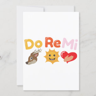 Funny Quotes do re Mi Song Music - Gift Idea Kaart