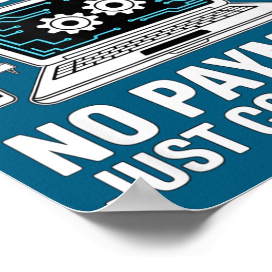 Funny Quotes For Men And Dad. Programming Quote  Poster (Hoek)