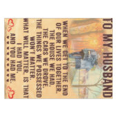 Funny Quotes Gift To Husband | Gift For Father | Tafelkleed (Voorkant (Horizontaal))