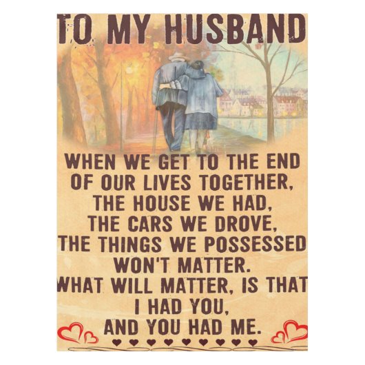 Funny Quotes Gift To Husband | Gift For Father | Tafelkleed (Voorkant)