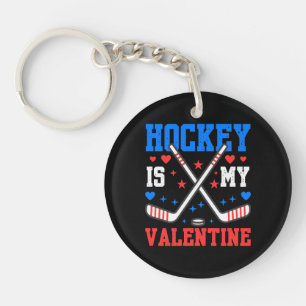 Funny Quotes Ice Hockey is mijn Valentijn sporttea Sleutelhanger