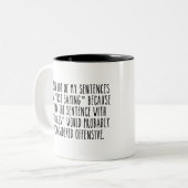 Funny Quotes-koffie Tweekleurige Koffiemok (Voorkant links)