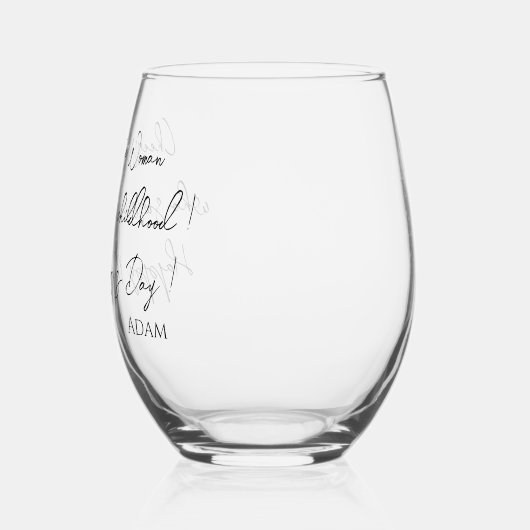Funny Quotes Moederdag Gift Script Modern Wijnglas Zonder Voet (Links)