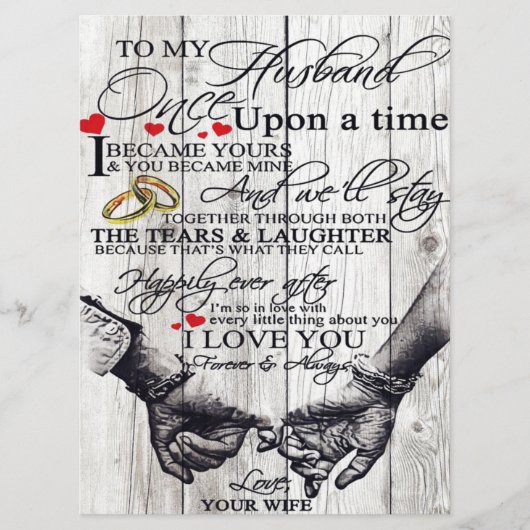 Funny Quotes To My Husband | Gift For Husband | Menu (Voorkant)