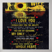 Funny Quotes To Wife | Present For Your Wife | Poster (Voorkant)