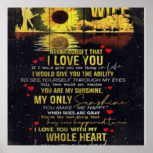 Funny Quotes To Wife | Present For Your Wife | Poster (Voorkant)