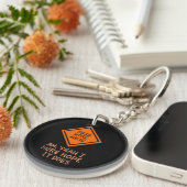 FUNNY QUOTES: Wegwerkzaamheden vooraan Sleutelhanger (Voorkant Rechts)