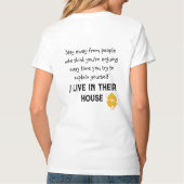 Funny Quottes, Afstuderen, gefeliciteerd T-shirt (Achterkant)