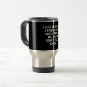 Funny Quottes Travel Mug Reisbeker (Voorkant links)