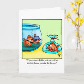 Funny R.V. Camper Humor Wenskaart Kaart (Gele Bloem)