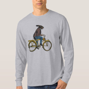 Funny Rabbit Bicycle Cycling Sports T-Shirt