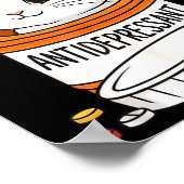 Funny Rabbit Bunny Anti Depressant Zoo Boys Girls  Poster (Hoek)